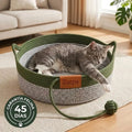 Zarpa™  Cesta Rascador y Cama para Gatos de Cuerda Natural